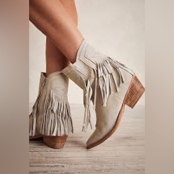 Free People Lawless Fringe Western Boots - Picture 3 of 15